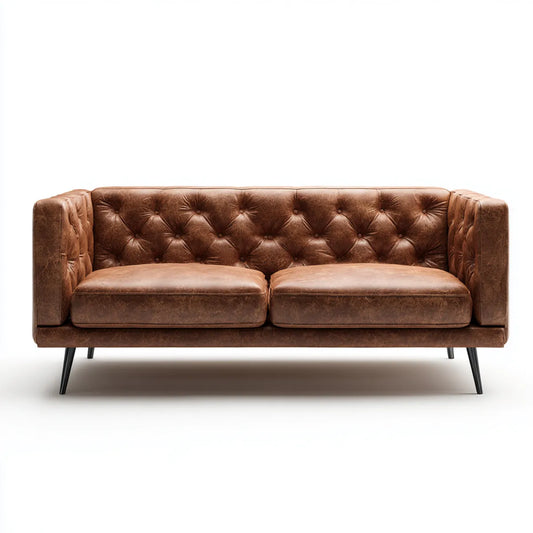 Dreisitzer Sofa Braun 180 x 85 x 78 cm PU-Kunstleder Gerade